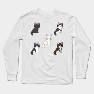 Kitties Sticker Pack 1 Long Sleeve T-Shirt